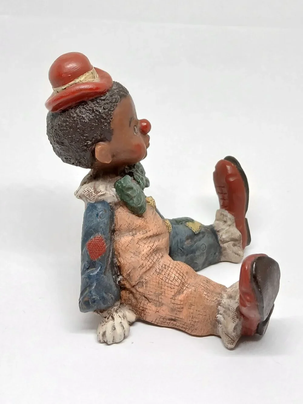 Vintage Sarah's Attic Black Heritage Collection resin clown figurine 